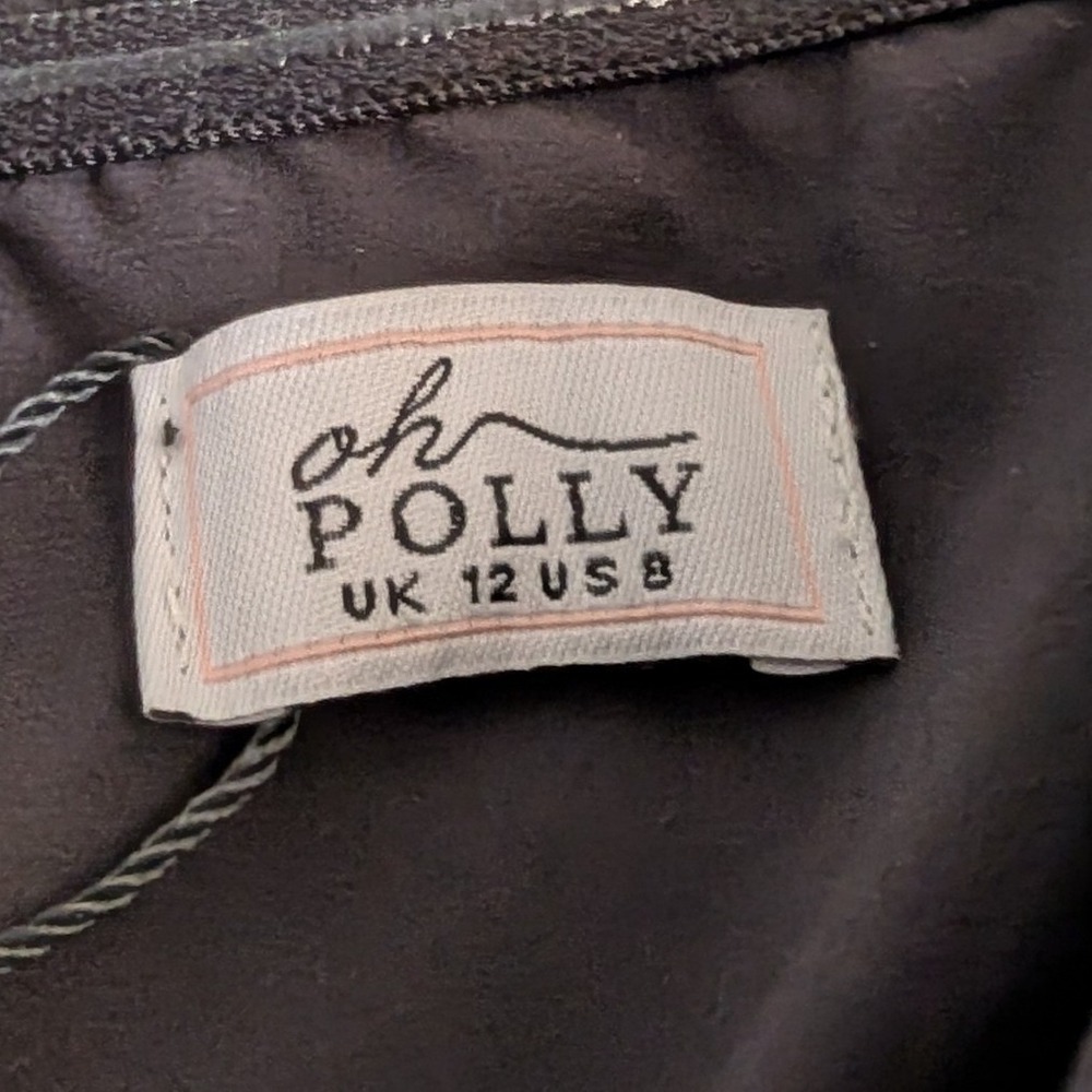 Oh Polly Angelique Strapless Bow Detail Maxi Dress Black Pink US 8 NEW Formal - Picture 7 of 10